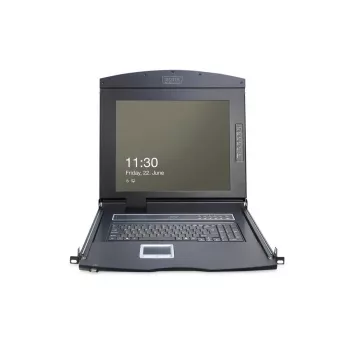 DIGITUS Modulinė konsolė 17 inch TFT ir jutiklinė dalis be klaviatūros, be KVM modulio