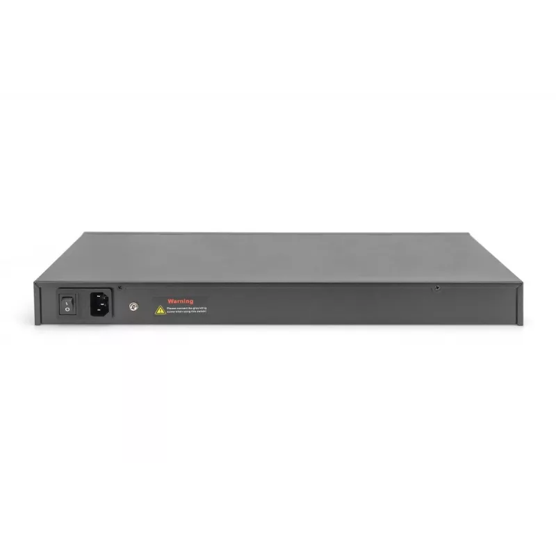 DIGITUS Gigabit Ethernet valdomas 24 prievadų PoE jungiklis su 2 SFP lizdais