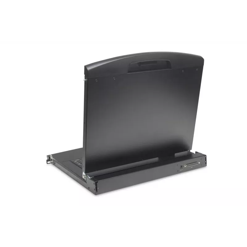 DIGITUS modulinė 43,2 cm (19 colių) HD TFT konsolė su 1 prievado VGA, RAL 9005 juoda - GE klaviatūra
