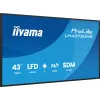 „iiyama LH4375UHS-B2AG“ skaitmeninės reklamos ekranas, 108 cm (42,5 colio), LCD, Wi-Fi, 500 cd/m², 4K Ultra HD, juodas, įmontuotas procesorius, Android 11, 24/7