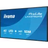 „iiyama LH4375UHS-B2AG“ skaitmeninės reklamos ekranas, 108 cm (42,5 colio), LCD, Wi-Fi, 500 cd/m², 4K Ultra HD, juodas, įmontuotas procesorius, Android 11, 24/7