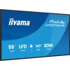 iiyama LH5575UHS-B2AG Skaitmeninės reklamos ekranas 138,7 cm (54,6 colio) LCD Wi-Fi 500 cd/m² 4K Ultra HD Juodas Įmontuotas procesorius Android 11 24/7