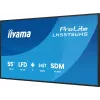 iiyama LH5575UHS-B2AG Skaitmeninės reklamos ekranas 138,7 cm (54,6 colio) LCD Wi-Fi 500 cd/m² 4K Ultra HD Juodas Įmontuotas procesorius Android 11 24/7