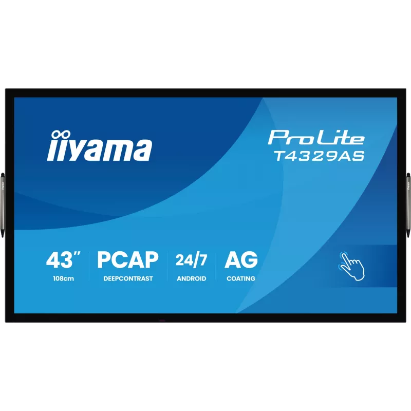 IIyama ProLite T4329AS-B1AG 108 cm (42,5 inch) 4K Ultra HD LED liečiamasis monitorius juodas