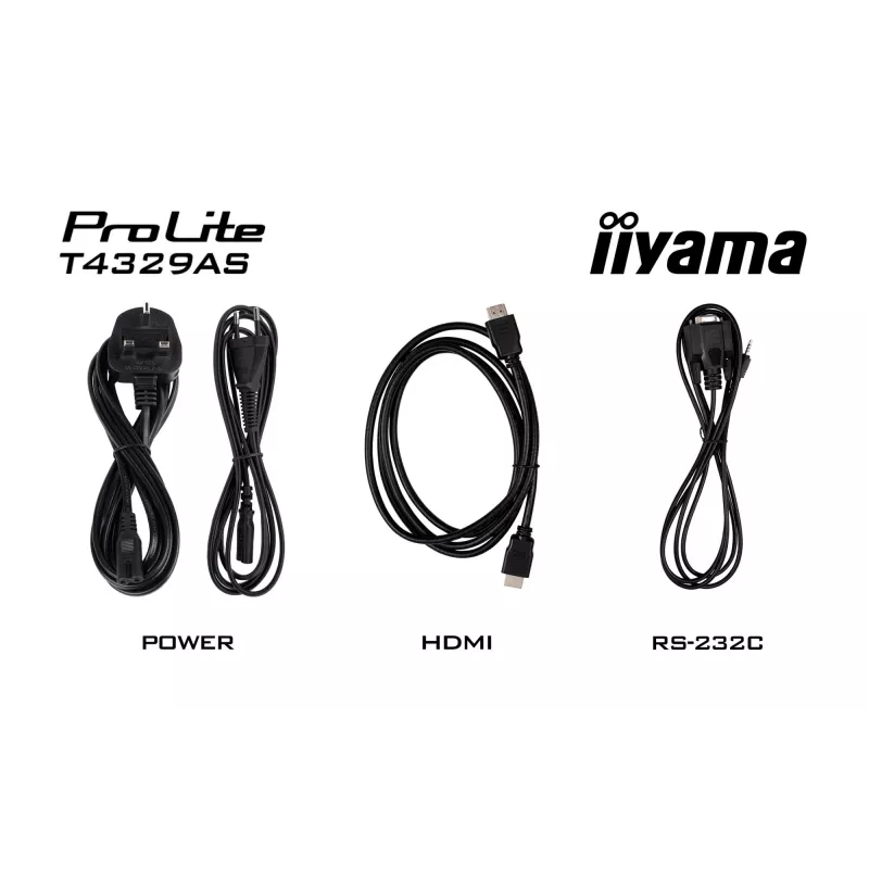 IIyama ProLite T4329AS-B1AG 108 cm (42,5 inch) 4K Ultra HD LED liečiamasis monitorius juodas