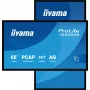 IIYAMA T6529AS-B1AG Reklaminis ekranas su kiosko dizainu 163,8 cm (64,5 col.) LED Wi-Fi 420 cd/m² 4K Ultra HD Juodas Liečiamasis ekranas Integruotas procesorius Android 24/7