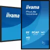IIYAMA T6529AS-B1AG Reklaminis ekranas su kiosko dizainu 163,8 cm (64,5 col.) LED Wi-Fi 420 cd/m² 4K Ultra HD Juodas Liečiamasis ekranas Integruotas procesorius Android 24/7