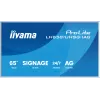 IIYAMA LH6581UHSG-1AG reklaminis ekranas 163,8 cm (64,5 colio) belaidis ryšys 500 cd/m² 4K Ultra HD baltas su integruotu procesoriumi Android 24/7