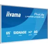 IIYAMA LH6581UHSG-1AG reklaminis ekranas 163,8 cm (64,5 colio) belaidis ryšys 500 cd/m² 4K Ultra HD baltas su integruotu procesoriumi Android 24/7