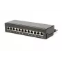 Patch Panel Digitus Desktop CAT 6A Class EA Ekranuotas Juodas