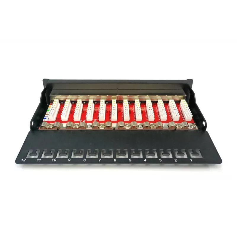 Patch Panel Digitus Desktop CAT 6A Class EA Ekranuotas Juodas