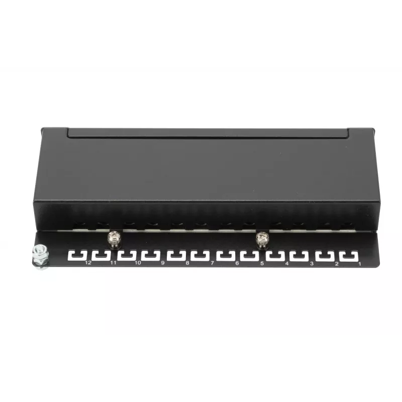 Patch Panel Digitus Desktop CAT 6A Class EA Ekranuotas Juodas