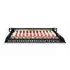 DIGITUS CAT6A jungčių skydelis, ekranuotas, 12 prievadų 1/2U, 10 inch montavimui stove, juodas RAL 9005