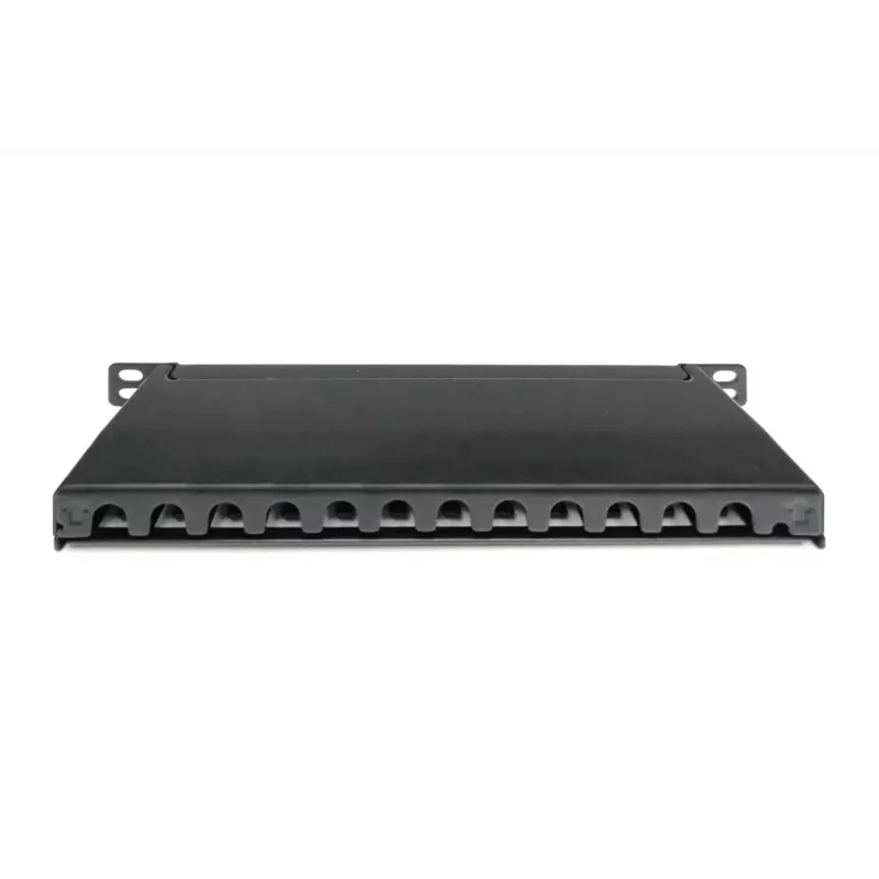 DIGITUS CAT6A jungčių skydelis, ekranuotas, 12 prievadų 1/2U, 10 inch montavimui stove, juodas RAL 9005