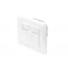 DIGITUS CAT6A Class EA tinklo lizdas, ekranuotas, 1x RJ45, LSA, balta, įleidžiamas, 8 kryptys