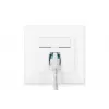 DIGITUS CAT6A Class EA tinklo lizdas, ekranuotas, 1x RJ45, LSA, balta, įleidžiamas, 8 kryptys