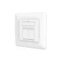 DIGITUS CAT6A Class EA tinklo lizdas, ekranuotas 2x RJ45, LSA, balta spalva, įleidžiamas, 8 krypčių