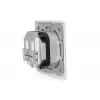 DIGITUS CAT6A Class EA tinklo lizdas, ekranuotas 2x RJ45, LSA, balta spalva, įleidžiamas, 8 krypčių