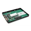 DIGITUS HDD korpusas 2.5 col. SATA - M.2 arba mSATA SATA 3 6 Gbit/s, rašymo greitis iki 520 MB/s