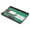DIGITUS HDD korpusas 2.5 col. SATA - M.2 arba mSATA SATA 3 6 Gbit/s, rašymo greitis iki 520 MB/s