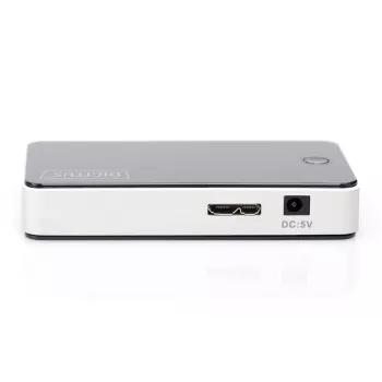 DIGITUS USB 3.0 4 prievadų išorinis USB mazgas, juodas, fortepijono blizgesys