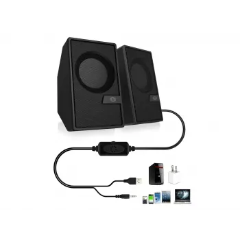 Conceptronic BJORN 2.0 kanalų kompiuteriniai garsiakalbiai su Bluetooth, 6W
