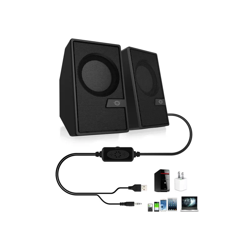 Conceptronic BJORN 2.0 kanalų kompiuteriniai garsiakalbiai su Bluetooth, 6W