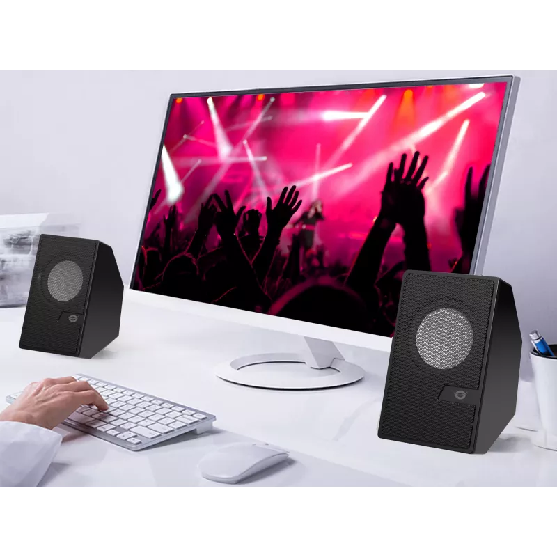 Conceptronic BJORN 2.0 kanalų kompiuteriniai garsiakalbiai su Bluetooth, 6W