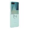 Samsung Galaxy Z Flip7 silikoninis dėklas su žiedu, mėtų spalva