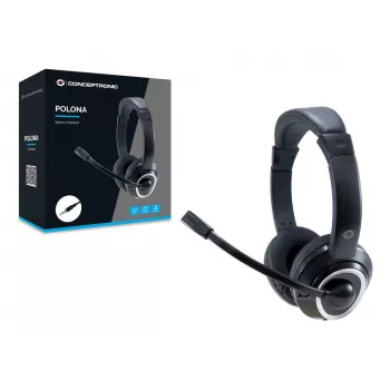 Conceptronic POLONA02B ausinės / headset, laidinis, juodos, žaidimams