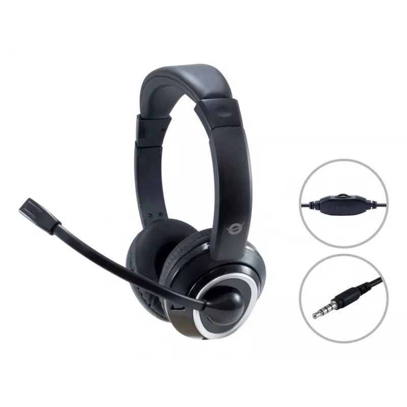 Conceptronic POLONA02B ausinės / headset, laidinis, juodos, žaidimams