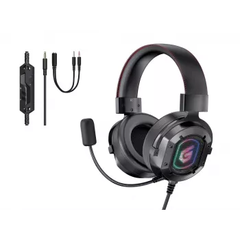 Conceptronic ATHAN Stereo Sound ausinės žaidimams, laidinės, 20-20000 Hz, juodos