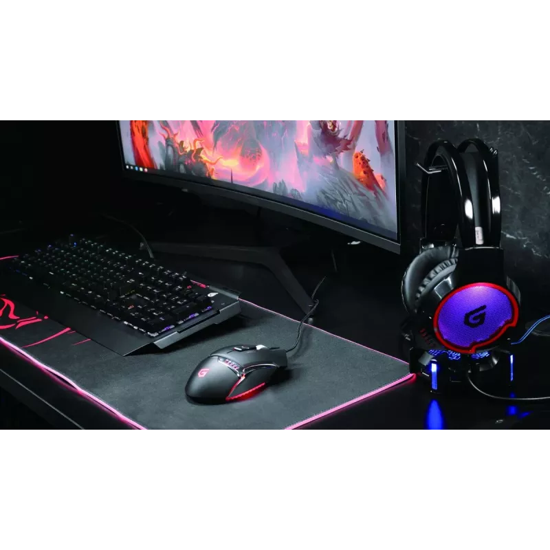 Conceptronic DJEBBEL 8, žaidimų USB pelė, 8 programuojami mygtukai, 4000 DPI