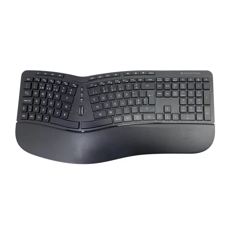 Belaidis ergonominis klaviatūros ir pelės rinkinys Conceptronic ORAZIO ERGO, portugališkas išdėstymas