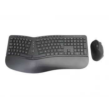 Belaidis ergonomiškas klaviatūros ir pelės rinkinys Conceptronic ORAZIO ERGO, vokiškas išdėstymas