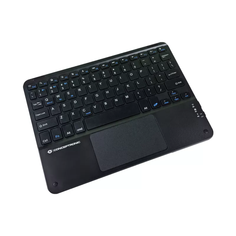 Conceptronic TOBIN01BUS 10 colių belaidė klaviatūra su jutikliniu kilimėliu, QWERTY EN (US)