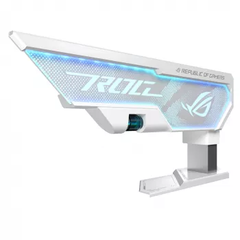 Grafikos plokštės laikiklis ASUS ROG Herculx Universal White – 0,5 m, 1 GPU, RGB apšvietimas