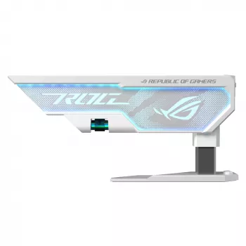 Grafikos plokštės laikiklis ASUS ROG Herculx Universal White – 0,5 m, 1 GPU, RGB apšvietimas