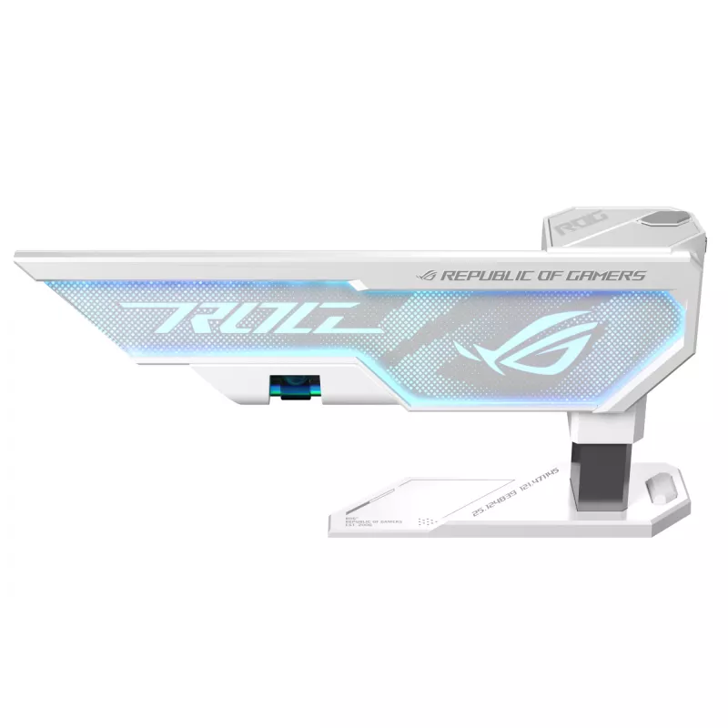 Grafikos plokštės laikiklis ASUS ROG Herculx Universal White – 0,5 m, 1 GPU, RGB apšvietimas