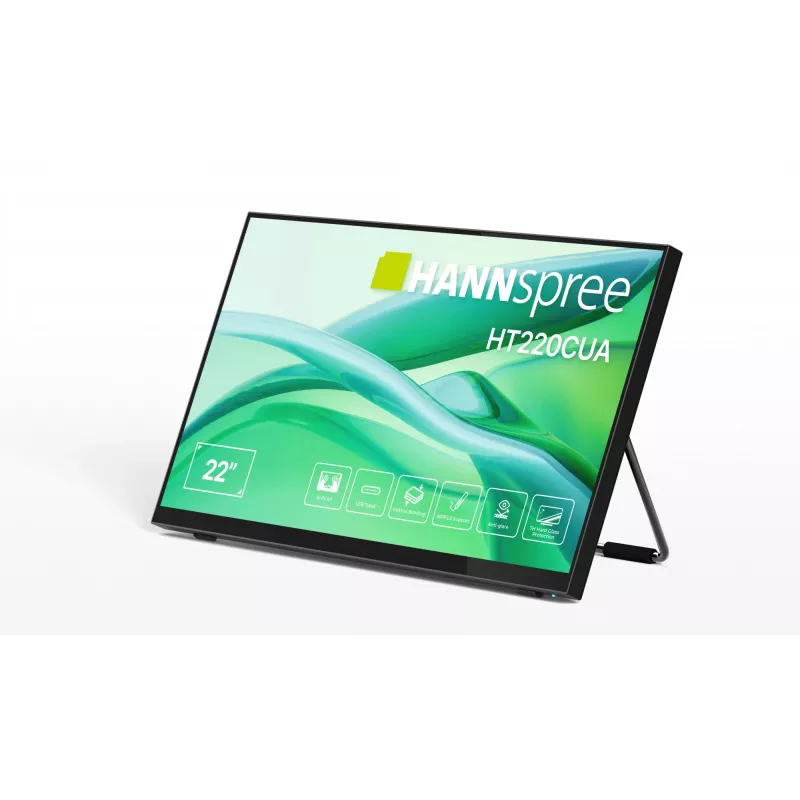 Monitorius Hannspree HT220CUA 54,5 cm (21,4 col.) 1920 x 1080 pikselių Full HD LED jutiklinis ekranas juodas