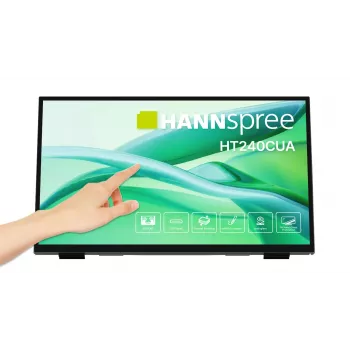 Hannspree HT240CUA monitor kompiuterinis 60.5 cm (23.8 colio) 1920 x 1080 pikselių Full HD LED jutiklinis juodas