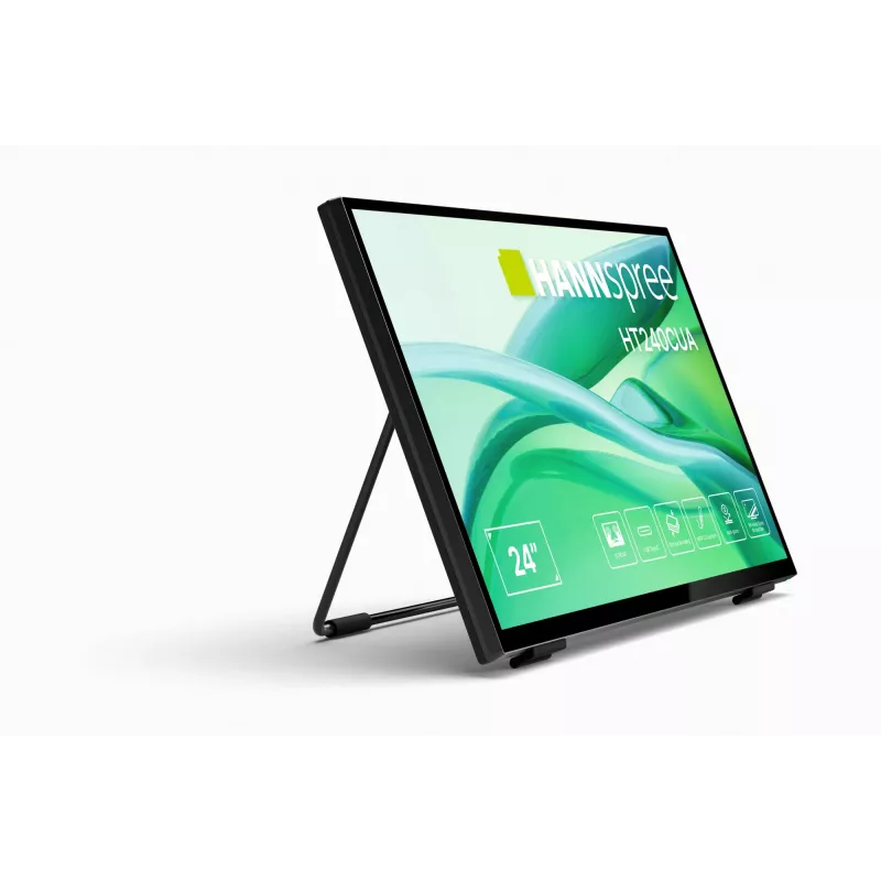 Hannspree HT240CUA monitor kompiuterinis 60.5 cm (23.8 colio) 1920 x 1080 pikselių Full HD LED jutiklinis juodas