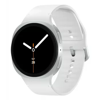 Samsung Galaxy Watch 8 3.81 cm (1.5 colio) AMOLED 44 mm Skaitmeninis 480 x 480 pikselių Liečiamas ekranas Sidabrinis Wi-Fi GPS (palydovas)