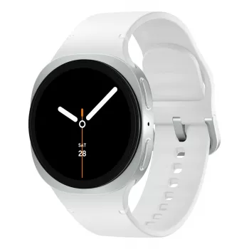 Samsung Galaxy Watch 8 3,3 cm (1,3 colio) AMOLED 40 mm Skaitmeninis 438 x 438 pikselių Liečiamas ekranas Sidabrinis Wi-Fi GPS