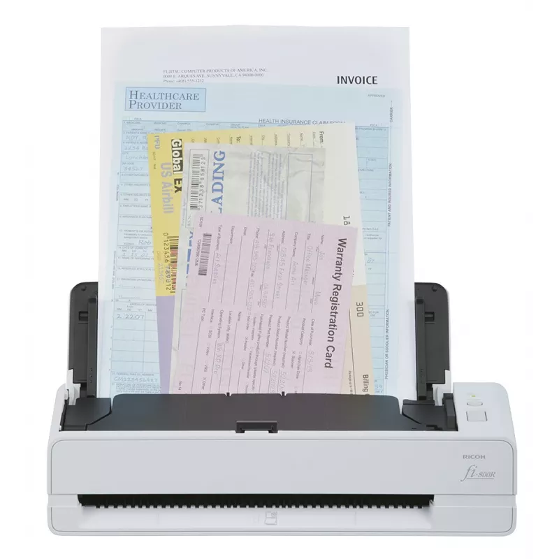 Ricoh fi-800R ADF + rankinis padavimas skaitytuvas 600 x 600 DPI A4 juodas, baltas