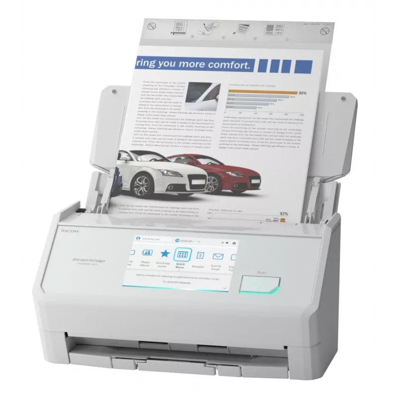 Ricoh ScanSnap IX2500 ADF skaitytuvas 600 x 600 DPI A4 Baltas