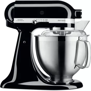 Virtuvinis kombainas KitchenAid Artisan 5KSM185PS – 4,8 L nerūdijančio plieno dubuo, 300 W, 10 greičių, juodas