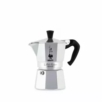 Kavos virimo aparatas BIALETTI Moka Express 0,2 L aliuminis juodas — 3 puodeliai (200 ml), ne indukcijai
