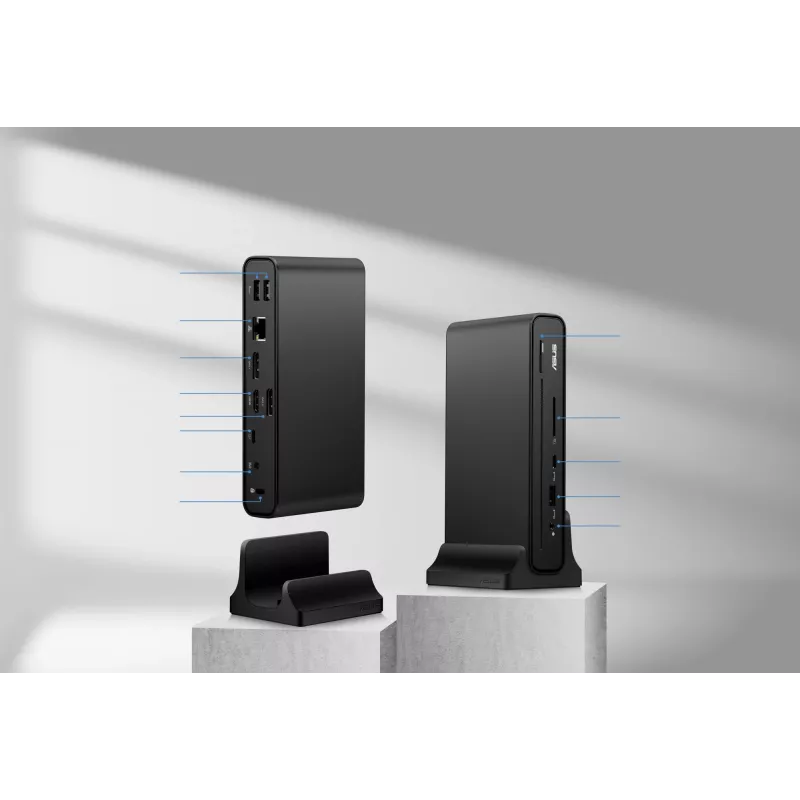 ASUS Triple Display USB-C Dock Duo DC301, laidinis, juodas