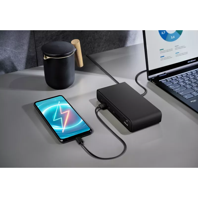 ASUS Triple Display USB-C Dock Duo DC301, laidinis, juodas